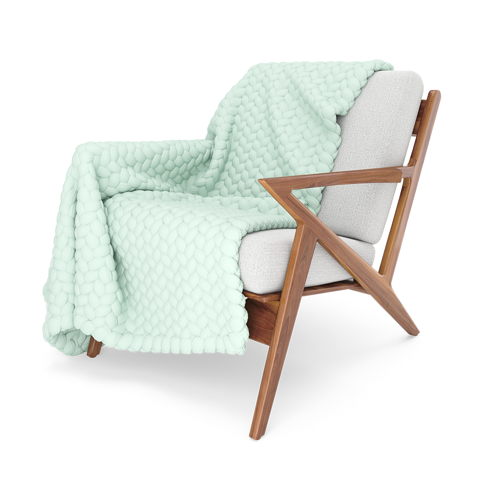 Soto Chair with Wool Blanket by 3D Lab Academy 3DOcean